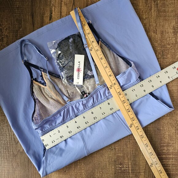 NWT!! 2PC Set! Cosabella Veneto Babydoll (S) & G-String (OS), Blue - Picture 5 of 15